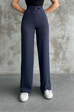 شلوار سرمه ای زنانه پنبه - پلی استر - الاستین macharel jeans - کد 841918064