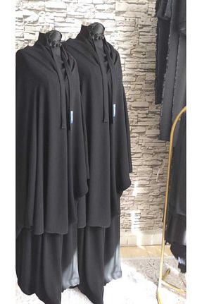 کلاه و ابایا مشکی زنانه بافتنی çeçen giyim - کد 817541501