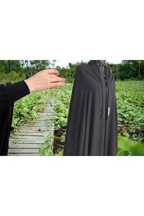 کلاه و ابایا مشکی زنانه بافتنی çeçen giyim - کد 817541501