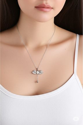 گردنبند استیل ( فولاد ) طوسی زنانه استیل ضد زنگ Mimi Aksesuar - کد 931018531