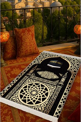 سجاده مشکی بامبو Carpetella - کد 878581962
