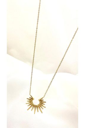 گردنبند استیل ( فولاد ) زرد زنانه استیل (فولاد) Liberta Aksesuar - کد 936278671