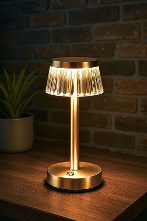 چراغ مطالعه / رومیزی طلائی فلزی Cata - کد 729928038
