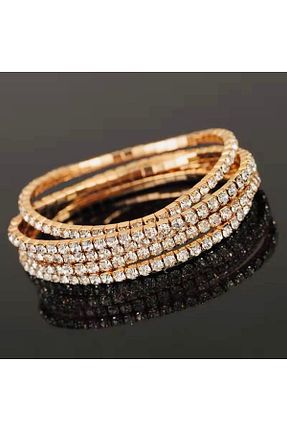 دستبند جواهر طلائی زنانه زیرکن COCOSH TAKI - کد 841223125