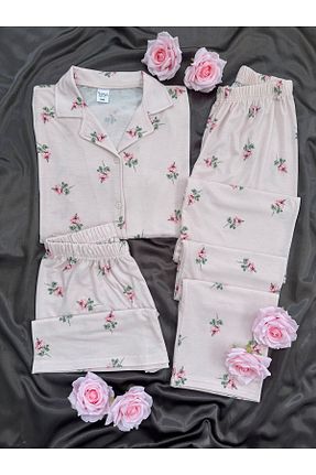 ست لباس راحتی صورتی زنانه چاپی Lena Homewears - کد 936423201