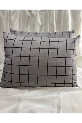 روکش بالش طوسی Poplin VODDİ - کد 899057520