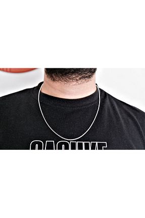 گردنبند استیل ( فولاد ) طوسی مردانه استیل (فولاد) Bal Küpü Jewelry - کد 936446044