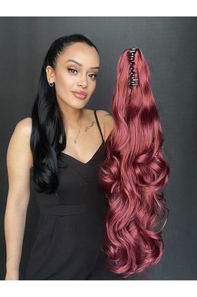 کلاه گیس زرشکی زنانه Suzan Peruk - کد 936456035