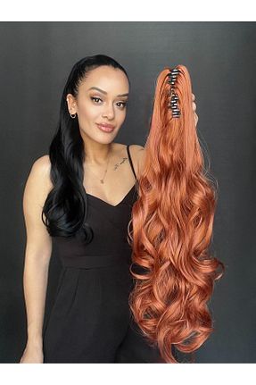 کلاه گیس نارنجی زنانه Suzan Peruk - کد 936456153