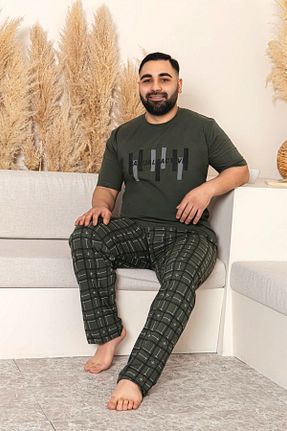 ست لباس راحتی سبز مردانه ساده Nisanca - کد 936445885