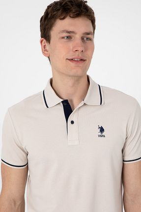 پولوشرت طوسی مردانه پنبه ای U.S. Polo Assn. - کد 936469242