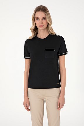 تیشرت مشکی زنانه رگولار U.S. Polo Assn. - کد 936483631