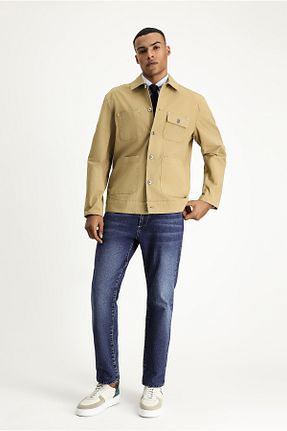 کاپشن بژ مردانه رگولار Kiğılı - کد 822328375