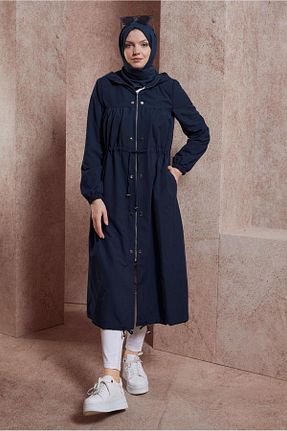 ترنچکت حجاب سرمه ای زنانه پلی استر Alvina - کد 833022369