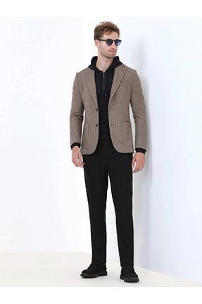 کت بلیزر قهوه ای مردانه پشم Kip - کد 776840939