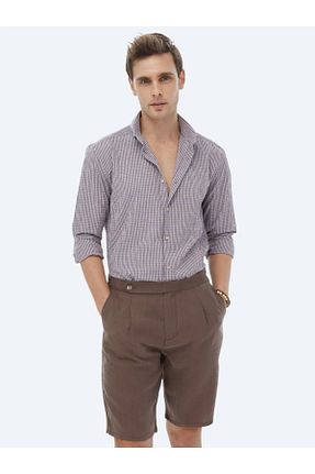 پیراهن بنفش مردانه رگولار Kip - کد 816063479