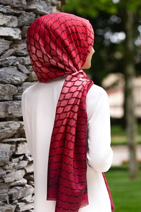 شال زرشکی زنانه Vissona - کد 270712505