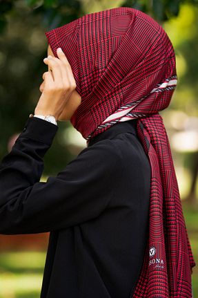 شال زرشکی زنانه Vissona - کد 270706730
