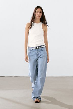 بلوز سفید زنانه ساده Massimo Dutti - کد 936502350