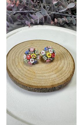 گوشواره جواهر رنگی LUTEENS - کد 936507556