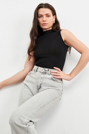 بادی مشکی زنانه یقه نیم ماهیگیر modavingo - کد 936509476
