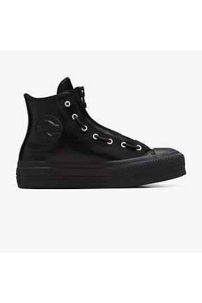 بوت / نیم بوت مشکی زنانه پاشنه تخت Converse - کد 929302491