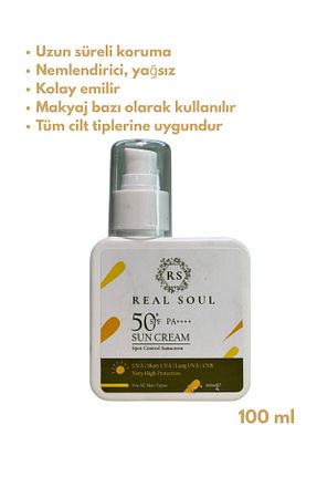 کرم ضد آفتاب صورت SPF 50 + Real Soul - کد 936547154