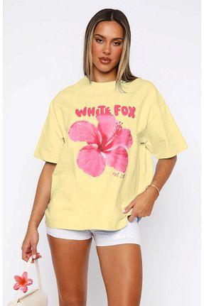 تیشرت زرد زنانه یقه دوچرخه The Champ Clothing - کد 927545653