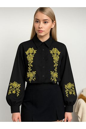 پیراهن مشکی زنانه رگولار TRENDBUTİKOFFİCİAL - کد 938626264