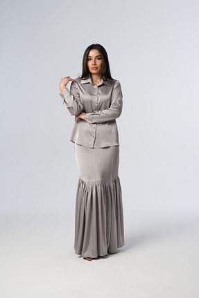 ست بالاتنه و پائین تنه طوسی زنانه رگولار Elaris Exclusive - کد 936874157