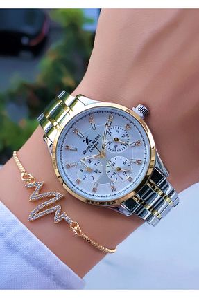 ساعت مچی طلائی زنانه 36-40 میلی متر Daniel Klein - کد 451341560