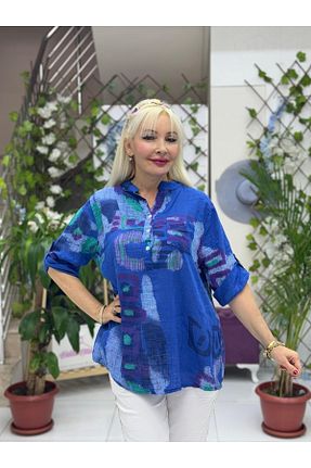 بلوز سفید زنانه طرح دار Punta Otantik - کد 936554391
