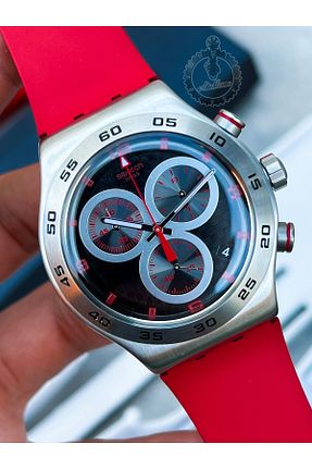 ساعت مچی قرمز مردانه 43 میلی متر Swatch - کد 780112459