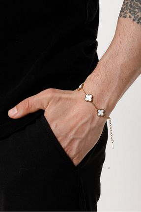 دستبند استیل (فولاد) سفید زنانه استیل (فولاد) Fjellor - کد 936568378