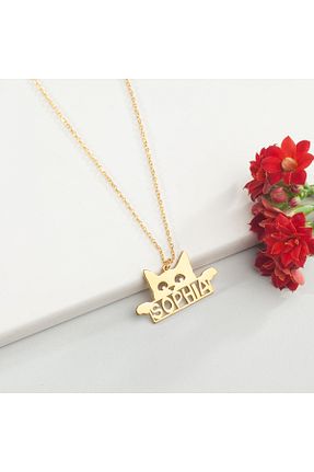 گردنبند نقره زرد زنانه 925 عیار DIZY SILVER - کد 936606567