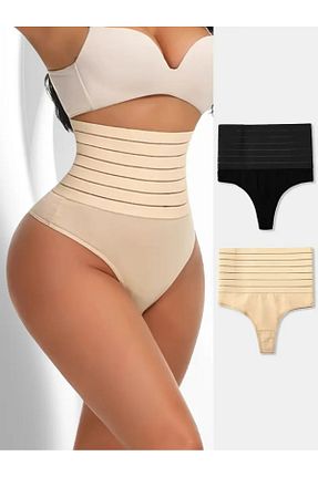 شورت بژ زنانه مخلوط پلی آمید MİSTİRİK - کد 846234780