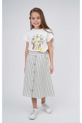 دامن خاکی بچه گانه پارچه best kids - کد 303481517
