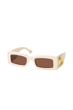 عینک آفتابی سفید زنانه 53 Gucci - کد 936617859
