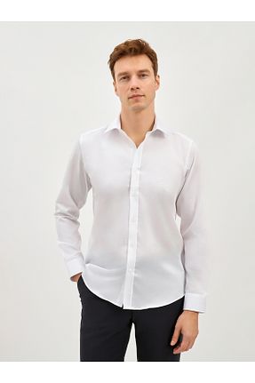 پیراهن سفید مردانه اسلیم فیت Karaca - کد 936621028