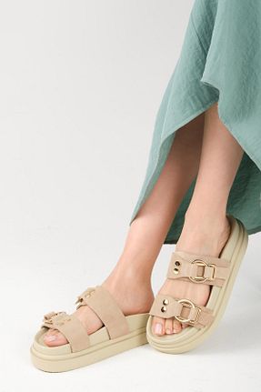 دمپائی بژ زنانه جیر Mio Gusto - کد 936649116