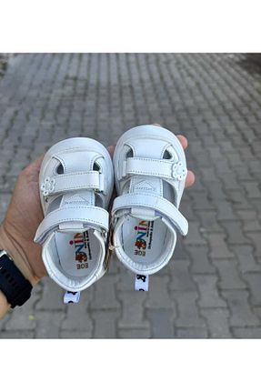 صندل سفید بچه گانه پاشنه تخت NİNO BEBE - کد 936902133