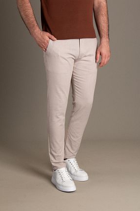 شلوار بژ مردانه کتان JR9 - کد 936667390