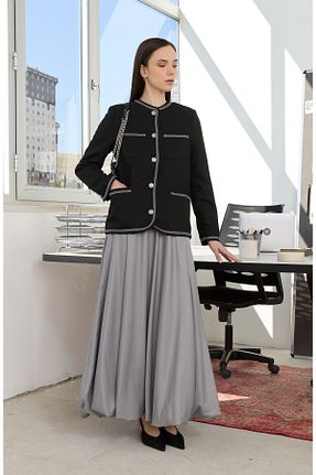 کت مشکی زنانه Relaxed Fatma Atasoy - کد 935516576