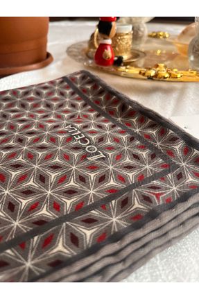 روسری طوسی 90 x 90 locella - کد 936673044
