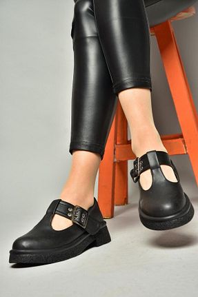کفش کلاسیک مشکی زنانه چرم مصنوعی Fox Shoes - کد 804079690