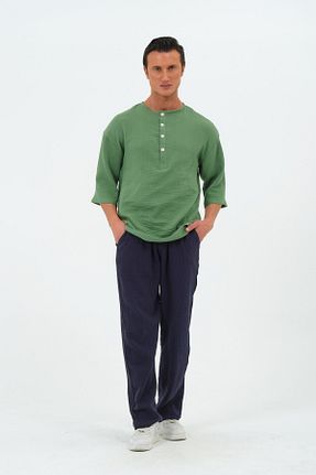 پیراهن سبز زنانه اورسایز RELAXL - کد 936728369