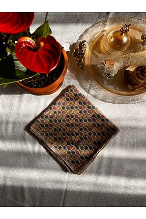 روسری طوسی پنبه ای locella - کد 936754407