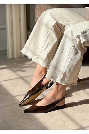 بابت قهوه ای زنانه چرم لاکی OCHRE - کد 936758820