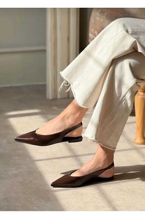 بابت قهوه ای زنانه چرم لاکی OCHRE - کد 936758820