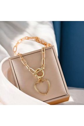 گردنبند جواهر زرد زنانه فلزی Marchen Collection - کد 936765441